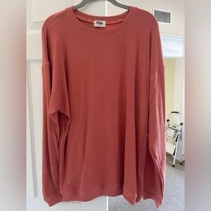 Pulse Terracotta Long Sleeve Shirt super stretchy NWOT